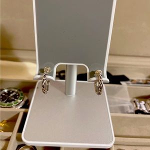 Silver earring in one size